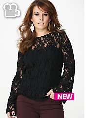 Coleen Lace Bell Sleeve Top