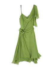   di alberta ferretti green knee length goddess dress $ 198 00
