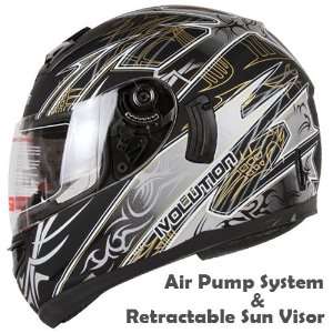   Full Motorcycle Helmet with Air Pump System DOT (Small) Automotive