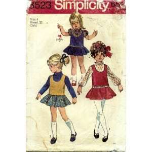   Pattern Toddler Girls Jumper & Blouse Size 4 Arts, Crafts & Sewing
