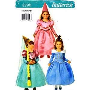  Butterick 4599 Sewing Pattern Girls Princess Dress Costume 