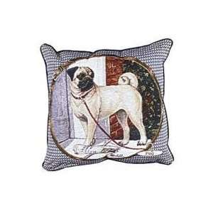  Pug Dog Animal Decorative Throw Pillow 17 x 17