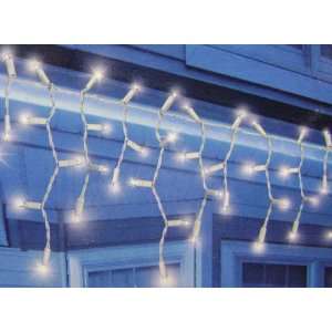  Set Of 70 Dazzling White LED Icicle Christmas Lights White 
