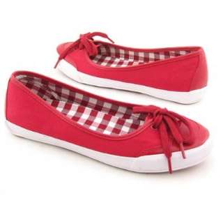  LIZ CLAIBORNE Slinky New Flats Slip On Shoes Red Womens 