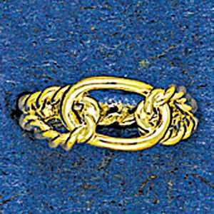   Edwards 14K Gold Double Twist and Brite Rope Ring