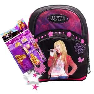  Hannah Montana Backpack+Deluxe Stationery Set, Hannah Montana 