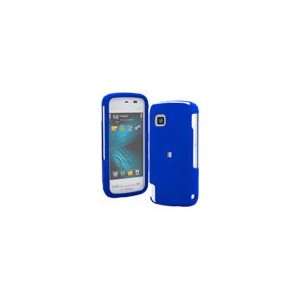 com Nokia 5230 Nuron Rubberized Texture Blue Cell Phone Snap on Cover 