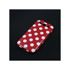   RED/WHITE POLKA DOTS SKIN PROTECTOR COVER Cell Phones & Accessories