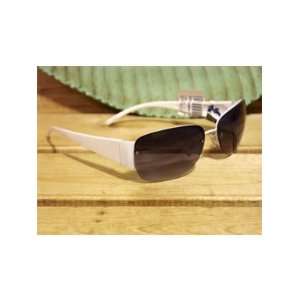  LIZ CLAIBORNE White Sunglasses with Gradient Lenses and 