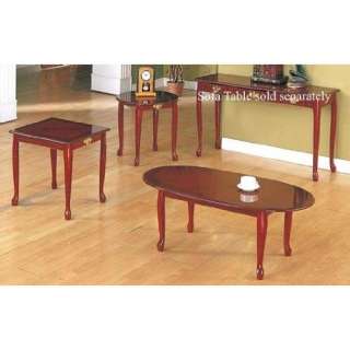   Cherry Finish Wood Coffee Table & 2 End Tables Set Furniture & Decor