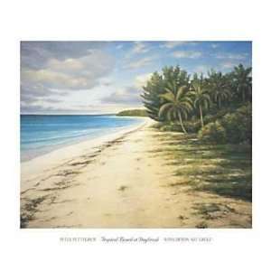  Tropical Beach At Daybreak Poster Print