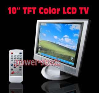 10 Inch TV Monitor Flat Panel TFT LCD Television New  