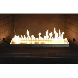  Serpentine Linear Fire 24 inch Stainless Steel Vented Natural Gas 