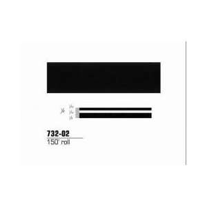  3M 732 02 3M Scotchcal Striping Tape 73202, Black, 1/4 in 