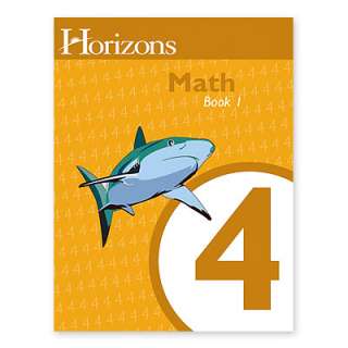 AOP Horizons 4th Grade MATH 4 Books WORKBOOKS 1 & 2  