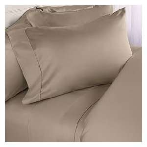  7 pc Taupe plain   solid Full Size Bed Sheet Duvet Cover 