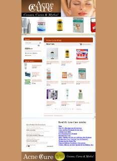 Acne Cure Niche  Store Website  