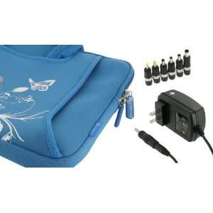  rooCASE 2n1 Neoprene Netbook Sleeve Case with Wall Charger for Acer 