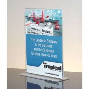  8.5X11 Clear Acrylic Sign Holder, Bottom Loading Kitchen 