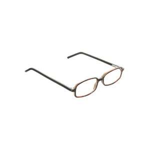  Reading Eyewear 3/4 Eye Plastic Rectangular Frame in Demi 