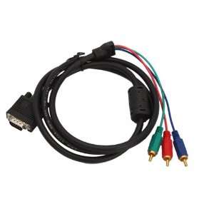    VGA to TV 3 RCA Component AV adapter Cable For PC Electronics