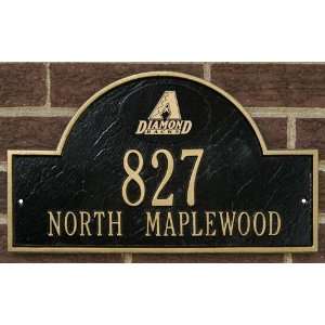   Black and Gold Personalized Address Plaque