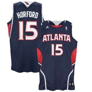 adidas Atlanta Hawks #15 Al Horford Navy Blue Road Swingman Basketball 