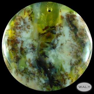 African Green Opal Pendant bead X103222  