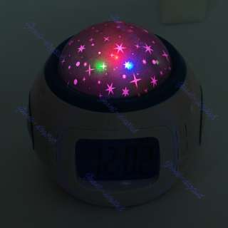 Digital Color Change Star Light Projection Alarm Clock  