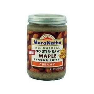 Maranatha Maple Raw Almond Butter (12x12 Grocery & Gourmet Food