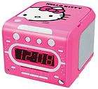 new hello kitty pink girl s stereo alarm clock radio