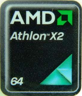 AMD Athlon x2 64 Logo Sticker Label 18x21mm #30  