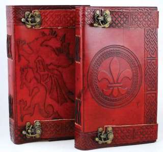 Locking Celtic Leather Blank Book Journal Book of Shadows  