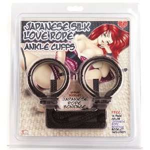   Japanese Silk Love Rope™ Ankle Cuffs, Black