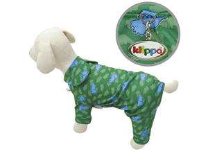   Adorable Poly/Cotton Lightweight Dog Pajamas with Dinosaur Prints   XS