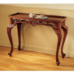   Victorian Antique Replica Hand Carved Console Table