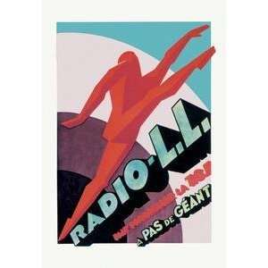  Vintage Art Radio   L.L. Modern Running Man   02098 9 