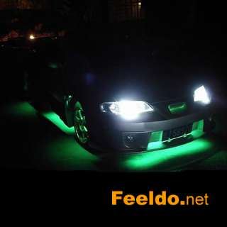 48cm 48LED Car LED Strip Flexible Grill Light Green  
