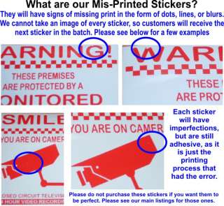 Security Warning Stickers,Signs Business,Home,Camera,Alarms,CCTV,Cars 