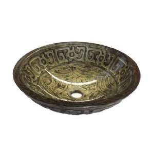   Vessel Sink MGE 15072 Antique Brown Artistic Layered