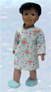 Doll Clothes Sleep Shirt/Nightgown Aqua Floral fits American Girl & 18 
