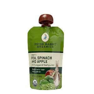 Peter Rabbit Organics Pea, Spinach & Apple Puree Snack 4.4 oz. Pouch