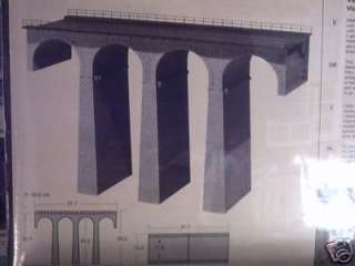 This is a Plastic simulated Stone Arch Viaduct Bridge kit New in the 