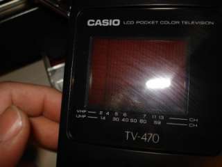 CASIO TV 470 TV 470B LCD POCKET COLOR TV REPAIR  