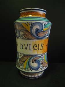   In Italy MALVAE DVLCIS Hand Painted Art Pottery Table Lamp Base  