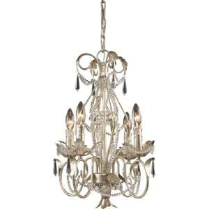   Art Deco / Retro Four Light Chandelier from the Madison Collection