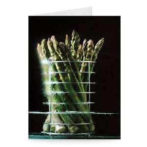 Asparagus in steamer, 1994 (colour photo)    Greeting Card (Pack of 