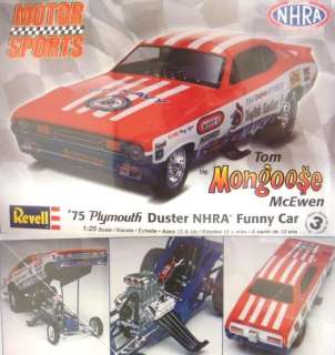 REVELL 1975 PLYMOUTH DUSTER NHRA FUNNY CAR THE MONGOOSE  