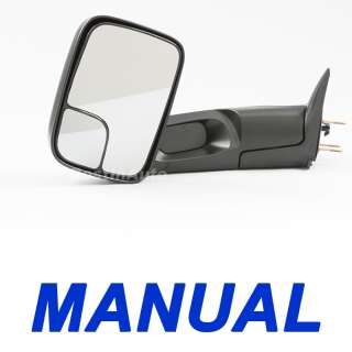   Manual Driver LH DS Camper Tow Towing Side View Mirror Fold Out  
