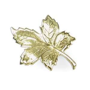    Kemp & Beatley Gold Autumn Leaf Napkin Ring